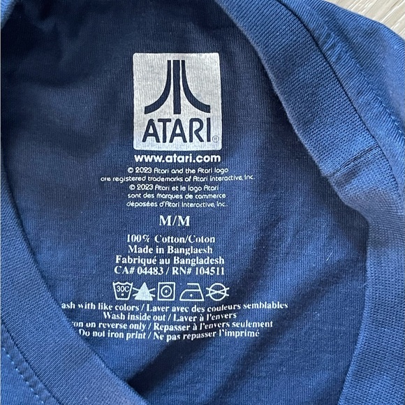 Sz.M-Men’s (Unisex) Atari T-Shirt- Blue - Picture 2 of 3
